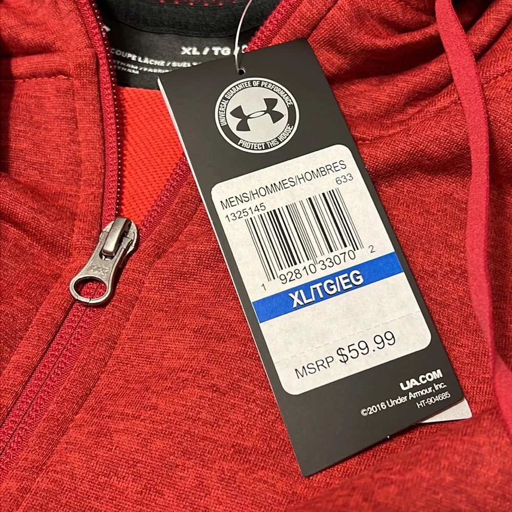 NWT MENS UNDER ARMOUR FLEECE JACKET - Picture 7 of 7